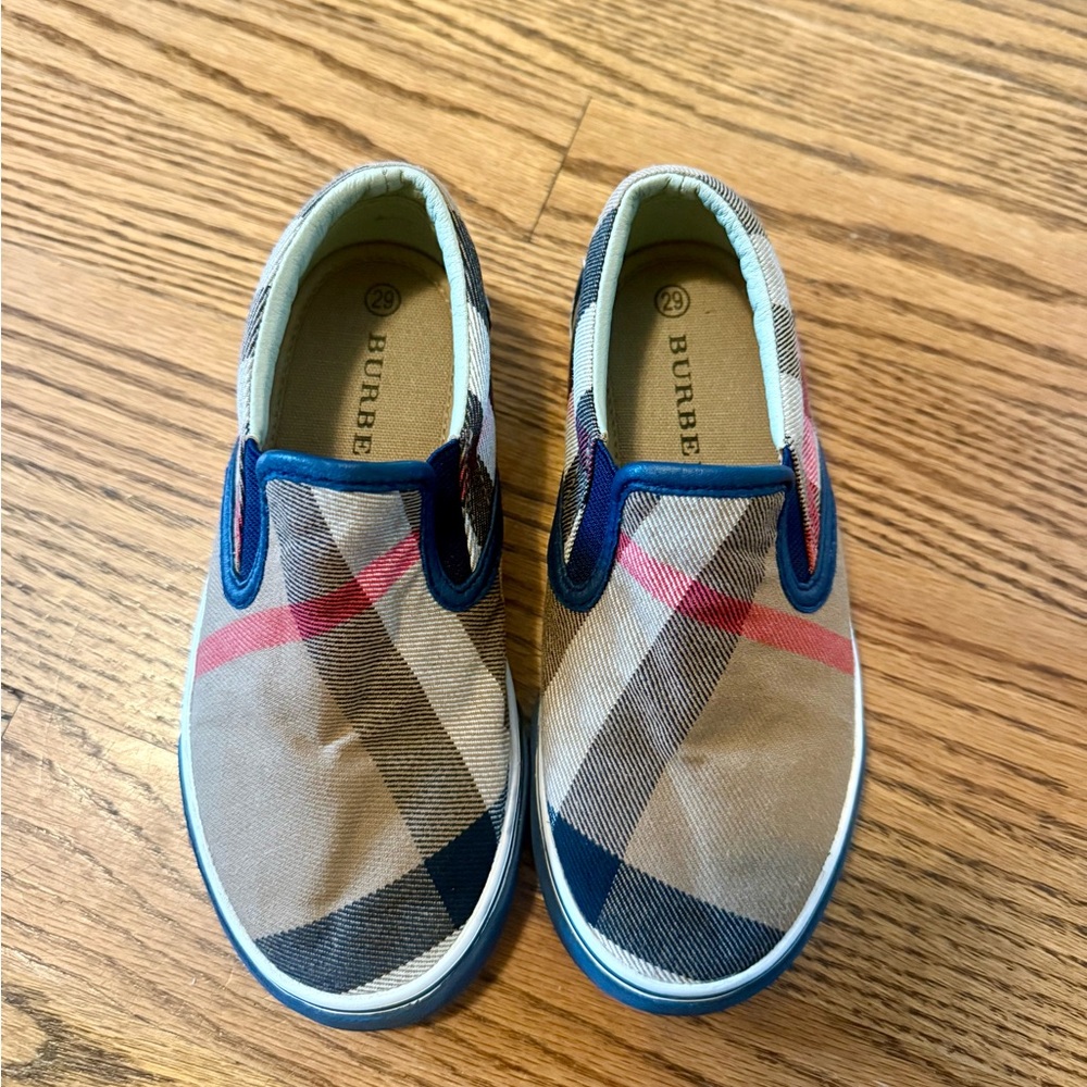 Burberry Kids Sneakers - Blue and White